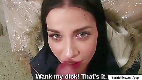 Sexy young girl has a little line at the office