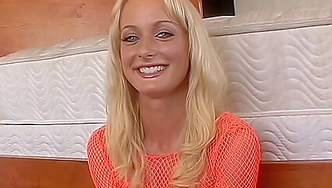 Blonde cutie enjoys sex after a hard fuck