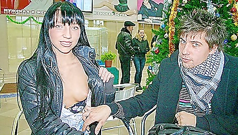 Tea and dildo in a hot tub