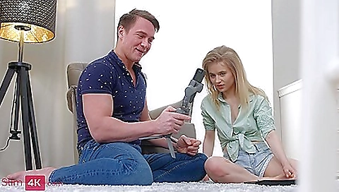 Sexy blond slut ride birthday and fuck my wife