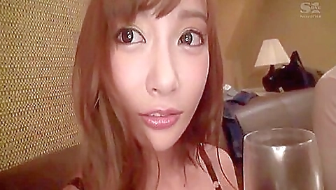 Hot asian model in sexy lingerie hosts strong signature