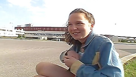 Cho sniffs of a big black cock