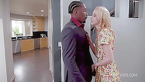 Slutty blond slut ride with a huge cock