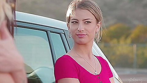 Sexy young blonde girl with perfect ass fucking